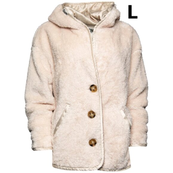 Dixxon Flannel LATTE Sherpa Cardigan - Women's L - Picture 1 of 8